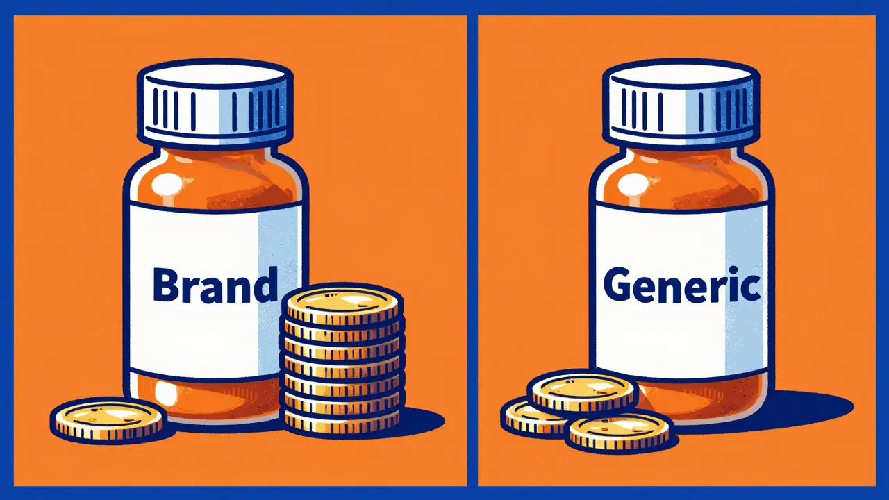 Comparison of expensive brand vs cheap generic pills