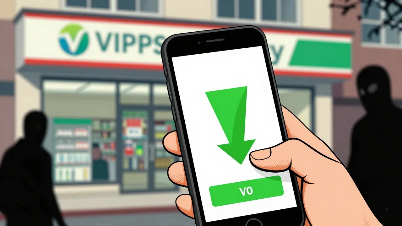 Smartphone showing discount coupon near safe pharmacy