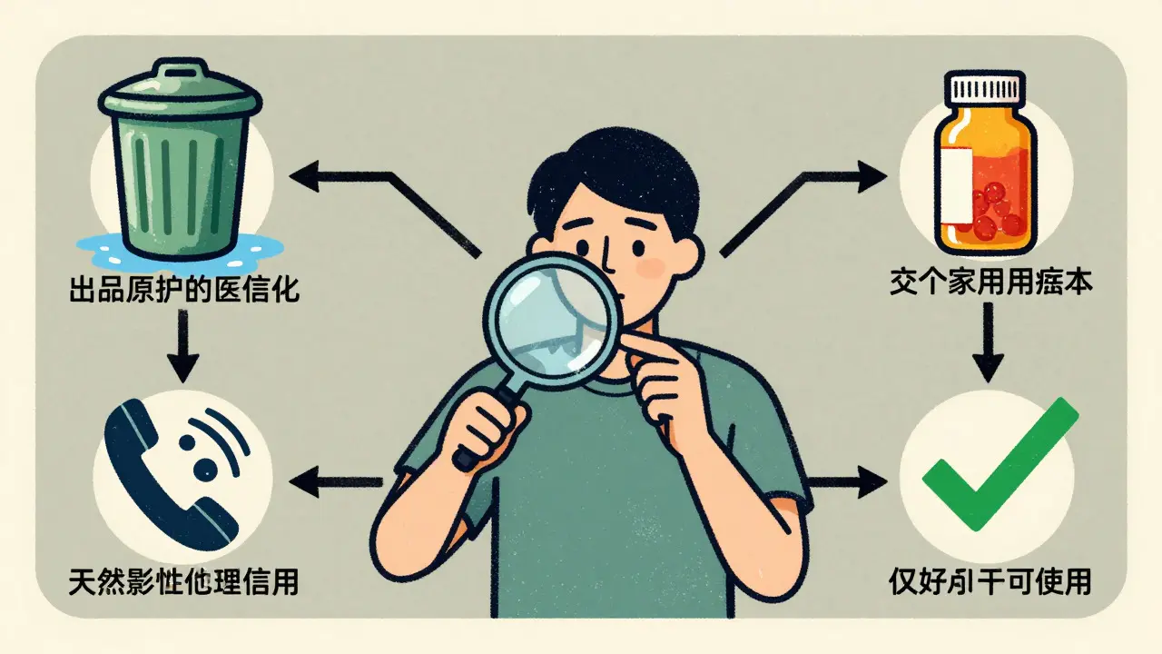 Illustration of emergency medication decision steps
